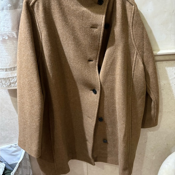 J.Crew Italian Stadium Cloth Wool (Cocoon coat in heather sandstone, size 20) - Picture 4 of 11